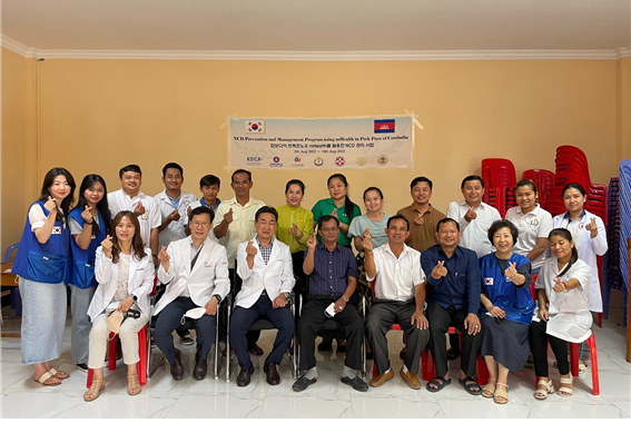 건협·전북대,캄보디아 프렉프노우 mHealth를 활용한 NCD 관리 사업 보건의료사업단 파견 사진